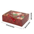 thumbnail image 2 of 12 Packs Of Christmas Theme Pattern Gift Boxes With Lids, Foldable Gift Wrap Boxes With Ribbon Hard Cardboard (4 Pcs Per Style), 2 of 4