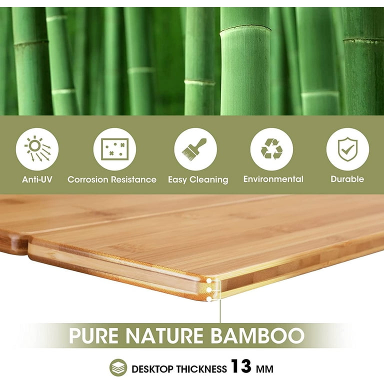 Pure outdoor 2024 bamboo folding table