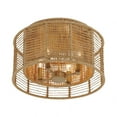 thumbnail image 4 of Crystorama Lighting - Jayna - 4 Light Flush Mount In Farmhouse And Industrial, 4 of 12