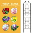 thumbnail image 5 of Uforic 4 Pack Metal Decorative Garden Trellises,87x20in Black Rustproof Arch Trellis for Climbing Plants,Vegetables,Flowers for Outdoor Patio, 5 of 8