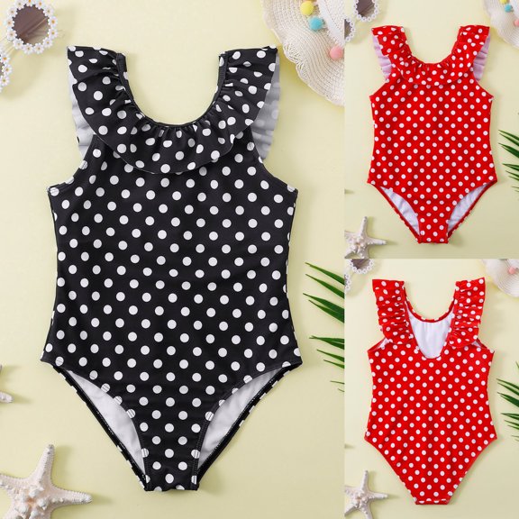 CAIXIA Girls One Piece Swimsuits Size 10 Ruffle Hem Color Block Comfort Coverage Upf 50 Sun Protection Toddler Kids Swimwear Athletic Competition Bathing Suit