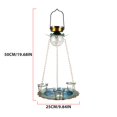 thumbnail image 4 of Bearachild Alimentador de pájaros solar para colgar al aire libre, luces de linterna de jardín, alimentador de pájaros Retro único impermeable Iluminación y accesorios Bearachild HA013614-00, 4 of 6