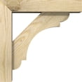 thumbnail image 3 of Ekena Millwork 4"W x 14"D x 14"H Olympic Block Rough Sawn Bracket w/ Offset Brace, Douglas Fir, 3 of 25