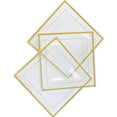 Efavormart 10 Pack 10" Clear Disposable Plates Square Plastic Plates ...
