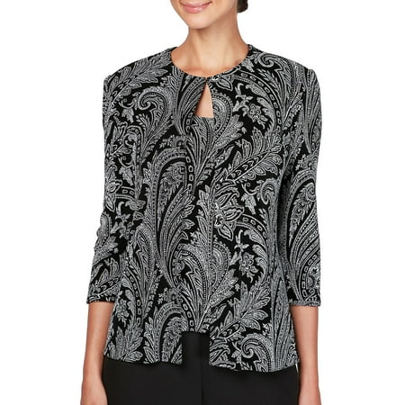 2-Piece Printed Tank & Jacket Twinset