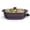 Plum, variant on Electric Ceramic Titanium Skillet, Roast, Fry and Steam, Healthy-Eco Non-stick Coating, Convenient Easy Clean Up, Glass Lid Included, 12" x 12", Copper/Black