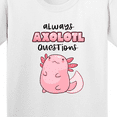 thumbnail image 4 of Inktastic Always Axolotl Questions Cute Curious Axolotl Youth T-Shirt, 4 of 5