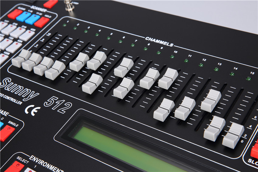 Sunny DMX512 DJ Disco Controller Stage Light Mixer Moving head Led Par with Flight Case USA Stock