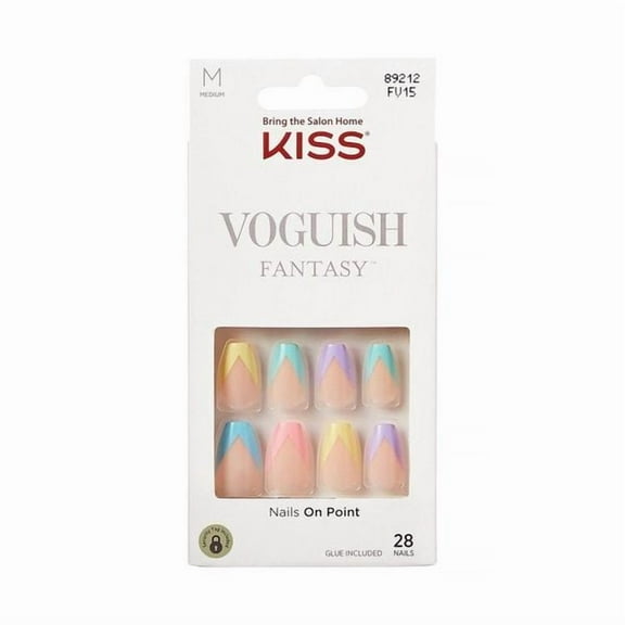 KISS Products Voguish Fantasy Medium Coffin Ready-To-Wear Fake Nails - 89212
