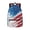 American Stars Stripes, variant on US Flag Steam Train Schoolbag for Girls Boy, Kids Backpack with Front Pocket,Students Backpack for Kindergarten,Primary,Middle School