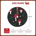 thumbnail image 2 of Defioc Amanita Mushroom for Christmas Tree Skirt Snowman Xmas Tree Skirt Farmhouse Christmas Decorations Tree Mat for Holiday Party Decor-30", 2 of 6