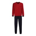 thumbnail image 1 of GÖTZBURG Pijama Larga para Hombre - Pijama de Cuello en V, Algodón puro Chili Pepper S (48), 1 of 3
