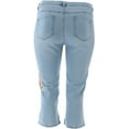thumbnail image 3 of DG2 Diane Gilman Stretch Embroidered Cropped Jean Women's 654-662, 3 of 4