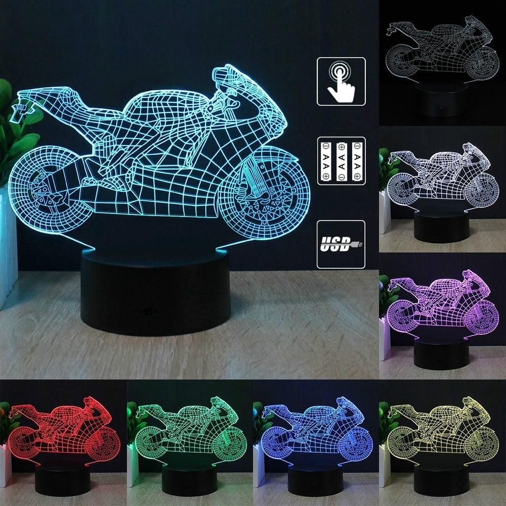 3d acrylic led illusion table lamp