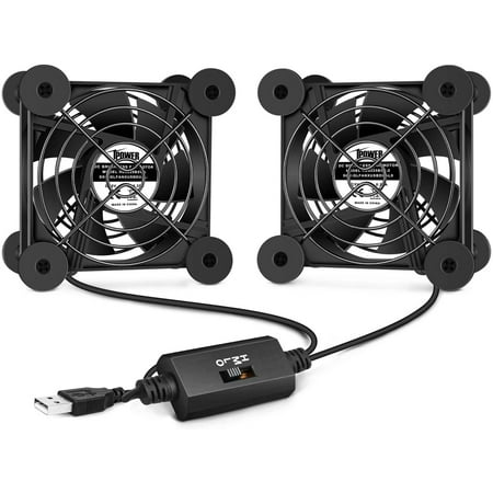 

iPower Silent Dual 92mm USB Fan with Speed Controller for Plant Stand Shelf Ventilation