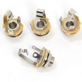 thumbnail image 1 of Ancable 4-Pack 14 Female guitar Input Jack-635mm TS Mono Panel Mount Socket with Washer and Nut Solder Type, 1 of 1