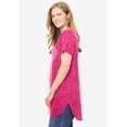 thumbnail image 3 of Woman Within Plus Size Marled V-Neck Tunic, 3 of 5