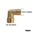 thumbnail image 1 of Zinc Alloy Copper Air Pump Elbow Fittings Air Compressor Connector Replacement, 1 of 7
