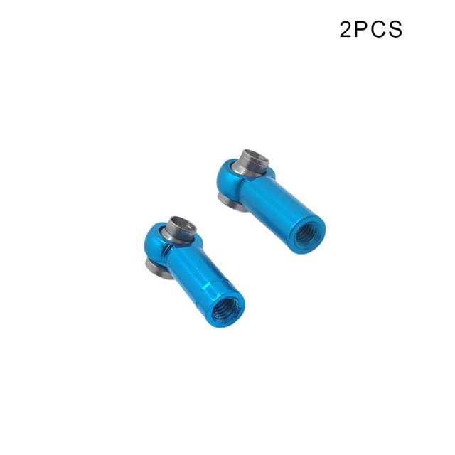 2pcs Tie Rod End Component Link Joint Universal RC Car Positive Reverse Thread Ball Head Holder Upgrading Accessory Replace Part Blue