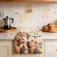 thumbnail image 4 of Uuiauoio Happy Easter Table Runner Bunny Rabbit Easter Eggs Flower Tablecloth Easter Spring Summer Party Decorations and Supplies for Home Kitchen Table, 4 of 7