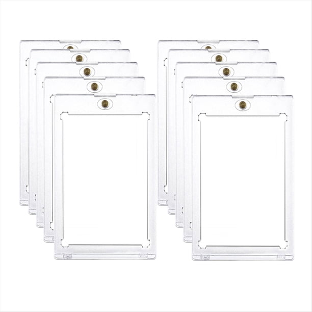 10 Uds. Portatarjetas Magnético Duro 35PT para Tarjetas Fotográficas Idol Protector Tarjetas Comerciales Deportivas Toploaders Vitrina A