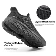 Men’s Slip-On Athletic Sneakers, Comfortable Breathable Walking, Running, and Cross-Training Shoes