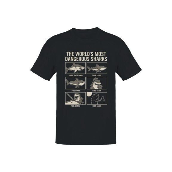 The World's Most Dangerous Sharks Men's T-shirt