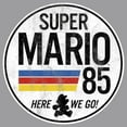 thumbnail image 2 of Boy's Nintendo Super Mario Retro Rainbow Ring  Pull Over Hoodie Athletic Heather Medium, 2 of 4