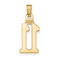 thumbnail image 3 of Auriga 14K Yellow Gold Polished Number 11 Pendant for Women (Length - 14.9 mm), 3 of 6