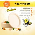 Beeleeve [50-Pack / 7-Inch STF9 100% Compostable Disposable Round ...