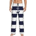 thumbnail image 2 of Picia Anchors Mens Soft Woven Cotton Elastic Waistband Sleep Pajama Pant Lounge Sleep Pant With Pockets And Drawstring-Medium, 2 of 9