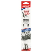 Eagle Claw 031H-2 Plain Shank Snell Fish Hook, Size 2