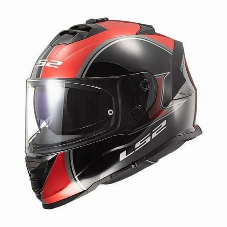 LS2 Assault Paragon Full Face Motorcycle Helmet Metallic Red/Black size X-Large