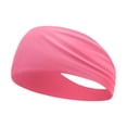 thumbnail image 4 of Fgnfyis Workout Headbands Breathable Sweat Wicking Feel Headband for Men Women Lightweight Bandana Style Sports Sweatbands Running Headband Pink One Size, 4 of 4