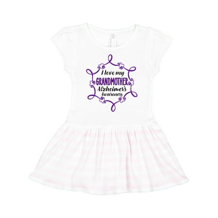 

Inktastic I Love My Grandmother Alzheimer s Awareness Gift Toddler Girl Dress