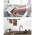 thumbnail image 5 of Texas Star Vintage Hand Towels Set, Waffle Weave Kitchen Towels 2 Pieces, Country Star Western Cowboy Microfiber Hair Face Bath Tea Towel Absorbent Quick Drying Cleaning Dish Cloths, 15.7"x23.6", 5 of 7