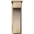 thumbnail image 2 of 8"W x 14"D x 26"H Huntington Rough Sawn Corbel w/Backplate, Douglas Fir, 2 of 9