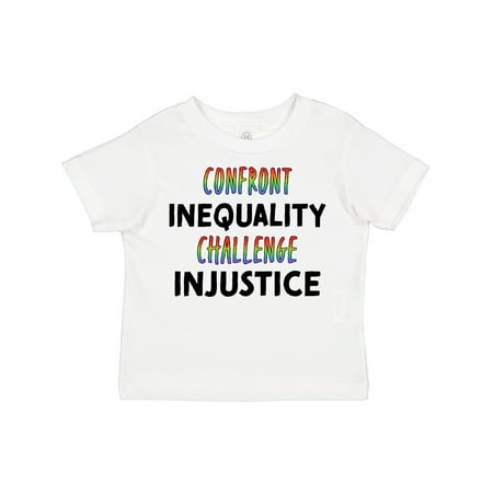 

Inktastic Confront Inequality Challenge Injustice Gift Toddler Boy or Toddler Girl T-Shirt