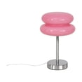 thumbnail image 1 of Lámpara de mesa con forma de tarta de huevo y champiñones, luces creativas, lámpara de escritorio LED romántica de moda rosado, 1 of 9