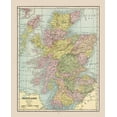 thumbnail image 2 of Cram 20x24 White Modern Wood Framed Museum Art Print Titled - Scotland - Cram 1892, 2 of 4