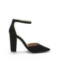 thumbnail image 2 of Zapatos de Vestir DREAM PAIRS Tacones de Bloque Coco Negros Talla 8.5, 2 of 7