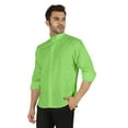 thumbnail image 4 of Bestman Formal Front Button Placket Solid Shirts For Mens Long Sleeve Regular Fit Shirt, 4 of 7