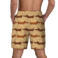 thumbnail image 4 of Goofa Dachshund Dog Puppy Printed Men's Swim Trunks Board Shorts Quick Dry Mens Swimming Trunks with Compression Liner,Breathable Fit Hawaii Beach Shorts-3X-Large, 4 of 9
