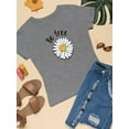 thumbnail image 3 of Be Free Heart Daisy T-Shirt Women -Image by Shutterstock, Female Small, 3 of 4