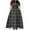 Dark Gray, variant on Women's Plus Size Casual Fashion Striped Plaid Print Round Neck Short Sleeve Pocket Tie-Waist Swing Dress - Dark Gray XXL