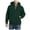 X2 Dark Green, variant on Men's Hoodie Solid Color Long Sleeve Hooded Tops Fashion Loose Autumn Winter Men Half Zip Sweatshirt Dark Gray L