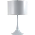 thumbnail image 2 of Lampe de Table en Métal Blanche de 25 Po H, 2 of 2