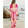 thumbnail image 5 of Alsol Lamesa Women's Summer Swimsuit Cover Ups Zebra Stripes Beach Dresses Bikini Bathing Suit Cover Up Plus Size Kimono Kaftan Dress, 5 of 7