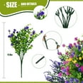 thumbnail image 3 of Retrocular 20 Bundles Artificial Flowers Outdoor, Fake Plastic Flowers Faux Plants Spring Summer Decoration for Home Garden Porch, 3 of 7