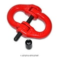 thumbnail image 3 of Ruiboury Red Grade 80 Alloy Steel Hammerlock Coupling Link Connection Hoisting Buckle Hook Hoisting Buckle Strong Durable 3.15T 1Set, 3 of 6